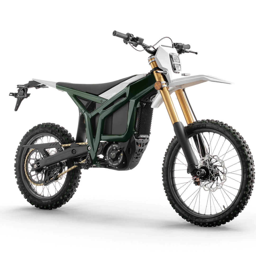 Talaria Komodo L3e grün Elektro Offroad Bike Seitenansicht