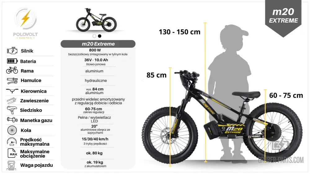 fahrrad gruber e bike Polovolt Balance Bike 20" M20 Extreme – Gruber-Parts